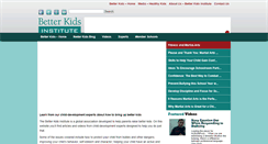 Desktop Screenshot of betterkidsinstitute.com
