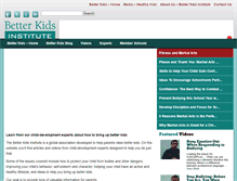 Tablet Screenshot of betterkidsinstitute.com